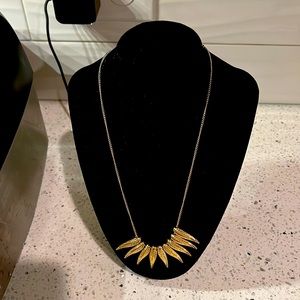 Gold tone Sun Ray necklace